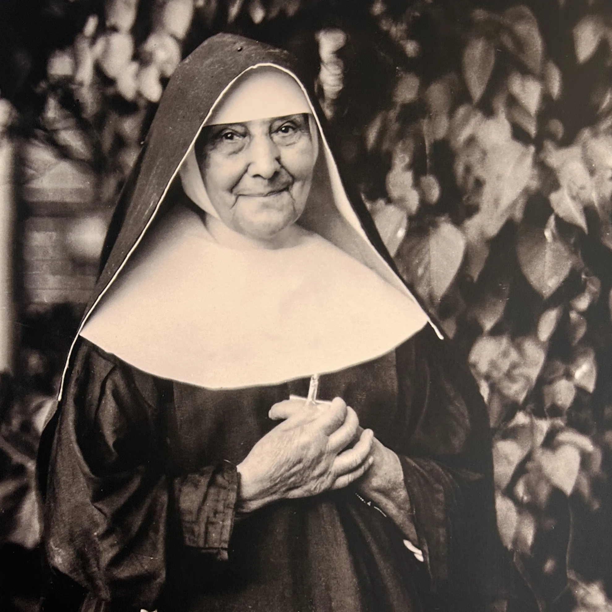 Archival portrait of a Sister, preserved and framed