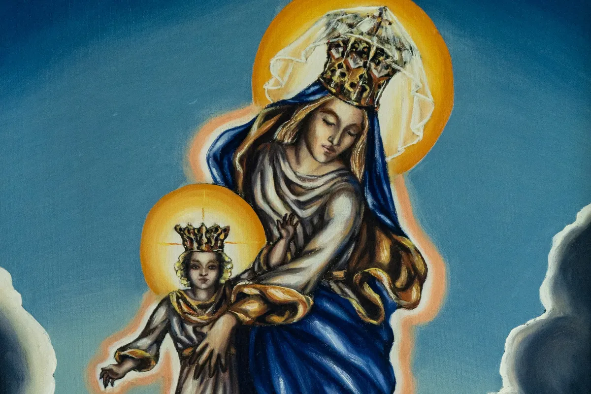 Painting of Our Lady of Victory with child