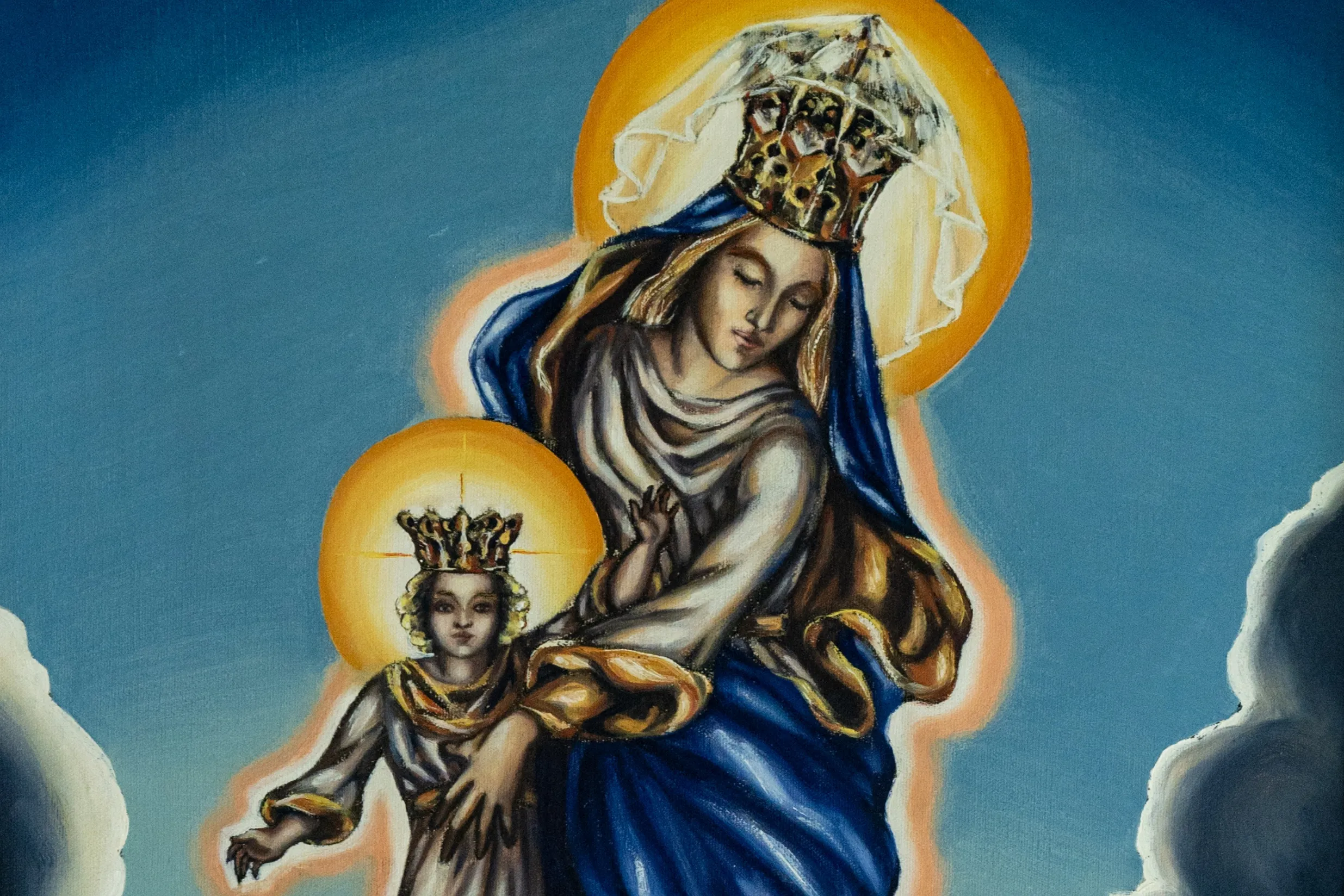 Painting of Our Lady of Victory with child
